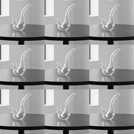 10 Pçs Sherlock pipe 7 cm transparente