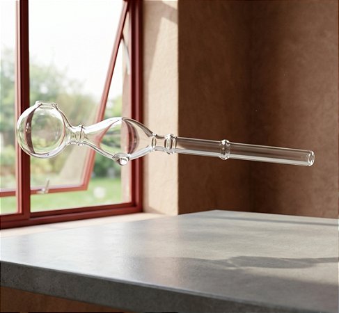 Oil pipe pezinhos 15cm bola 25mm furo 8mm Transparente