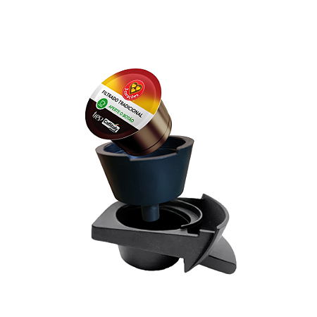 Adaptador Cápsulas Três Corações Para Cafeteira Dolce Gusto Preto