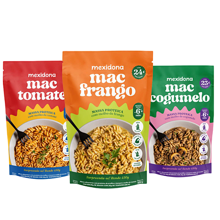 3 Macarrão Mac Mexidona Cogumelo Frango Tomate