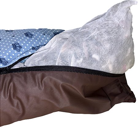 Cama Pet Luxo Impermeável Grande Cor:Realeza Azul