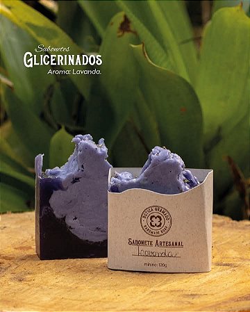 Sabonete Artesanal de Lavanda - Hidratante e Relaxante 110g