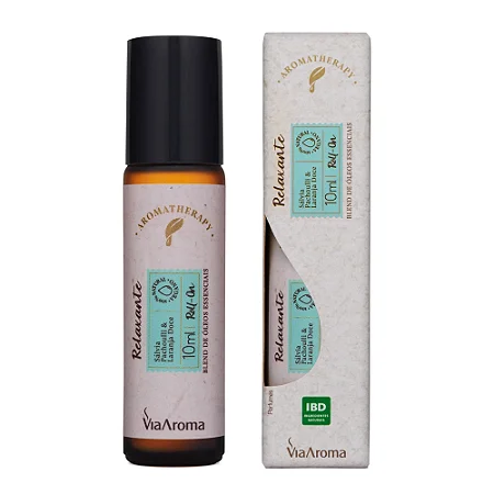 Roll-On Blend de Óleos Essenciais Relaxante Via Aroma - 10ml