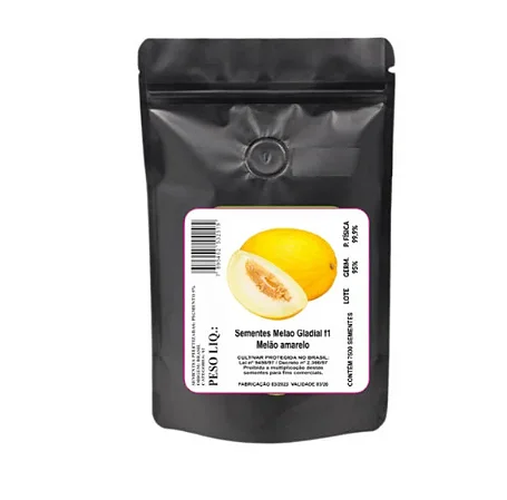 2000 Sementes De Melão Gladial Amarelo Hibrido F1