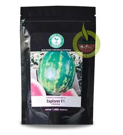 Sementes de Melancia Híbrida Explorer F1 - 1.000 Unidades