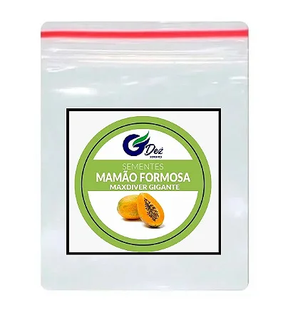 Sementes de Mamão Formosa Maxdiver Gigante - 100 Unidades