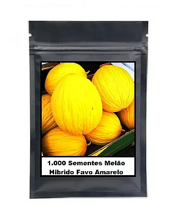 Sementes de Melão Híbrido Favo AMARELO - 1.000 Unidades