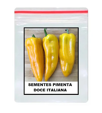 50 Sementes de Pimenta Doce Italiana