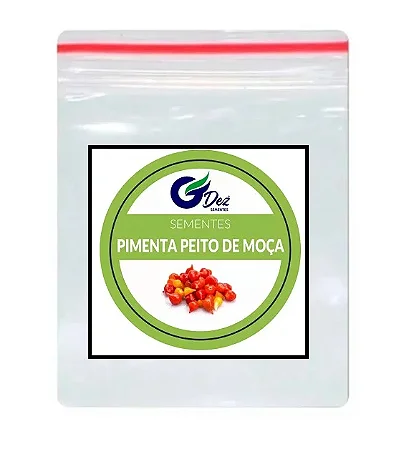 Sementes De Pimenta Peito de Moça 100 unidades