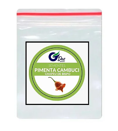 Sementes De Pimenta Cambuci Chapéu De Bispo 100 unidades