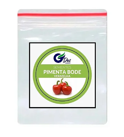 Sementes De Pimenta Bode Vermelha 100 unidades