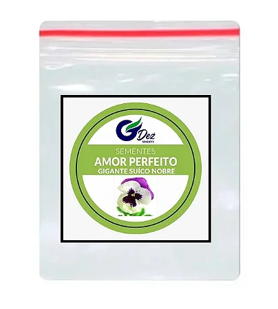 Sementes Amor Perfeito Gigante Suíço Neve 70 unidades
