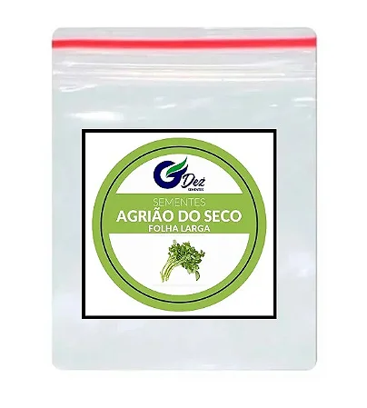 Sementes De Agrião Do Seco Folha Larga 400 unidades