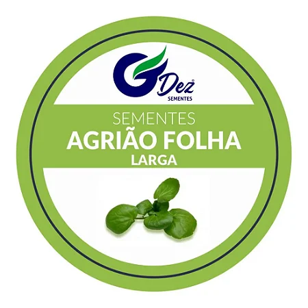 Semente De Agrião De Água Folha Larga 400 unidades