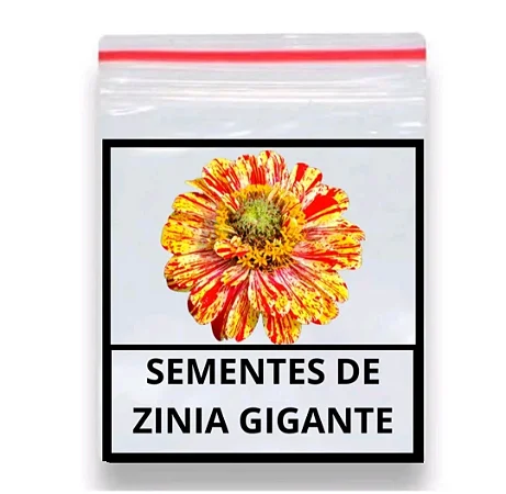 Sementes De Flor Zinnia Gigante 30 unidades