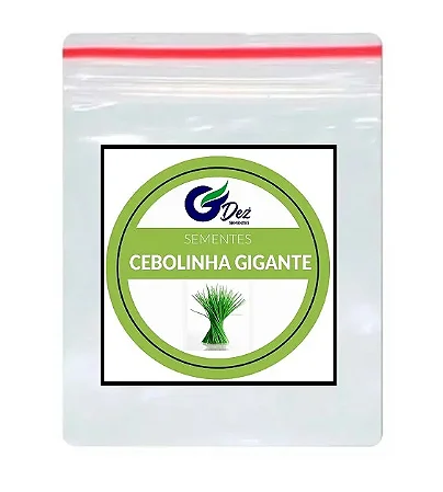 Sementes De Cebolinha Gigante 30 unidades
