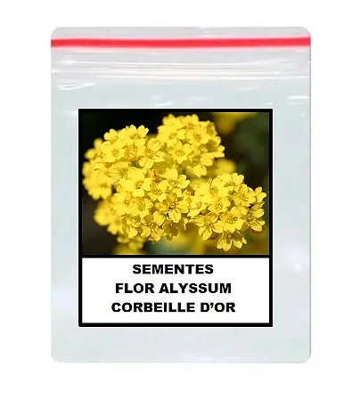 Sementes Flor Alyssum Corbeille D'or 190 unidades