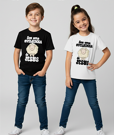 CAMISETA INFANTIL - OVELHINHA DE JESUS