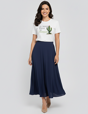 CAMISETA - NO DESERTO DEUS FAZ FLORESCER