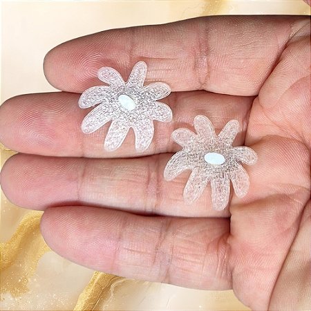 Brinco Pétalas Translúcidas