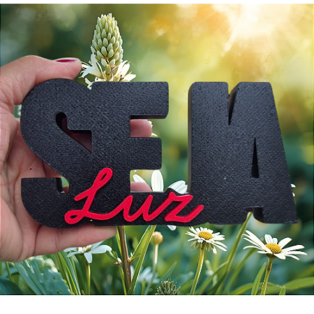 Decoração Bíblica - Seja Luz