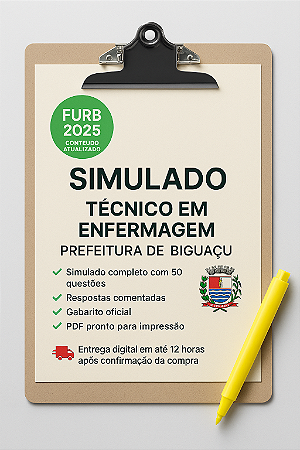 🧮 Simulado para Técnico em Enfermagem – Prefeitura de Biguaçu