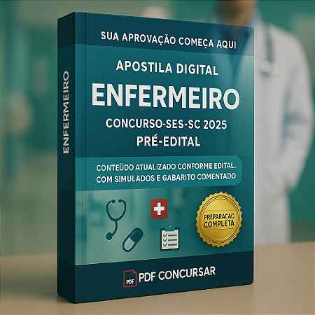 Apostila Digital Enfermeiro - Concurso SES-SC 2025