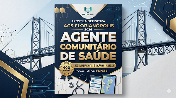 🏆Apostila - Agente Comunitário de Saúde (ACS) Florianópolis 2026
