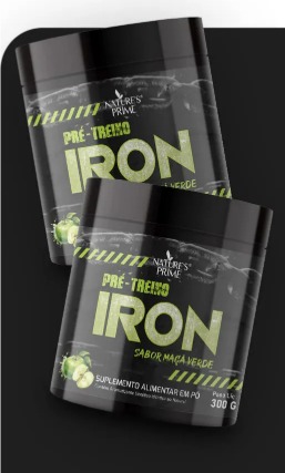 Pré treino Iron Sabor Maça Verde