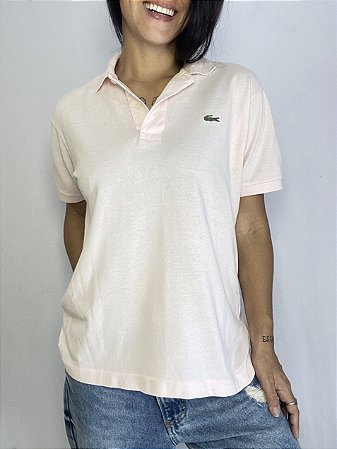 Polo Lacoste Rosa Bebê – Original com RN 🇺🇸