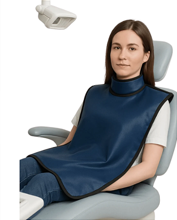 Avental Odontológico adulto, 0,25 mmpb, capa elastomérica, chumbo