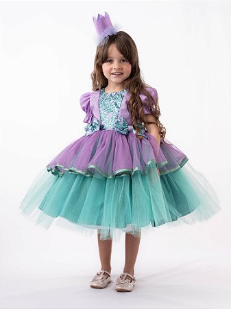 VESTIDO PRINCESA LUXO ARIEL