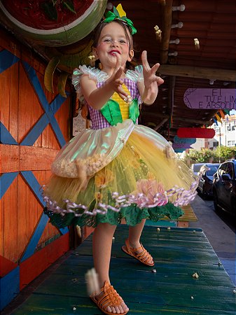 VESTIDO PULA PIPOQUINHA (COM CHAPEUZINHO)