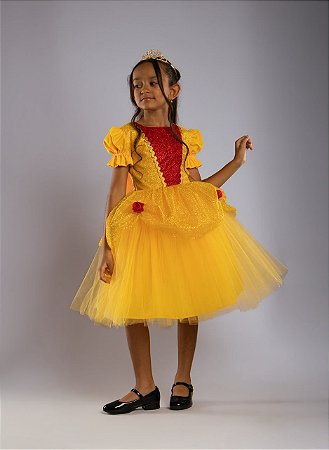 VESTIDO PRINCESA A BELA E A FERA