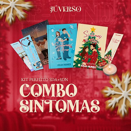 Combo Sintomas (Livro físico Sintomas de Amor + Livro físico Sintomas de Natal + Brindes)