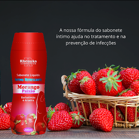 Sabonete íntimo morango 200ml