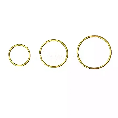 Piercings Nostril Argola Aço cirúrgico Banho PVD Dourado