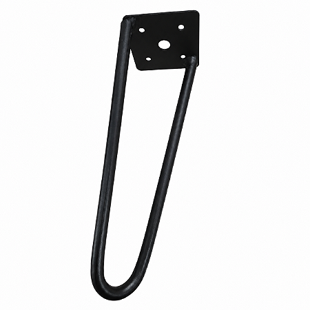Pé De Ferro Hairpin Legs 20cm Preto Medcombo Para Mesa