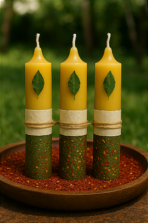 Vela "Prosperidade e Dinheiro" (Atraia a energia do dinheiro)