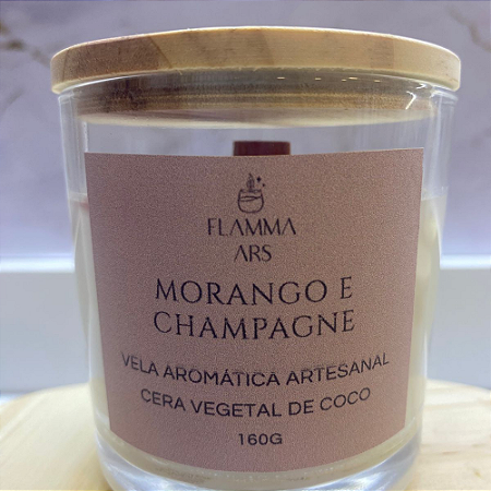 Vela Aromática Morango com Champagne 180g
