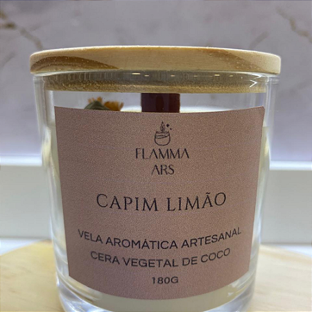 Vela Aromática Capim Limão 180g