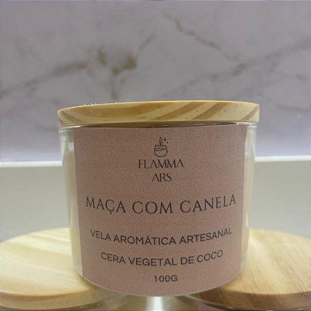 Vela Aromática Maça com Canela 100g