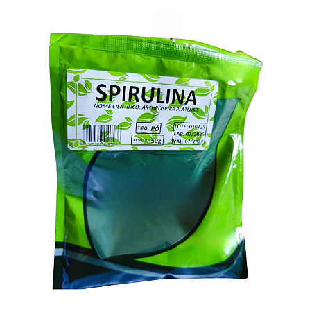 Spirulina Pó 50g – Chá Natural Superalimento Rico em Proteínas, Clorofila e Vitaminas