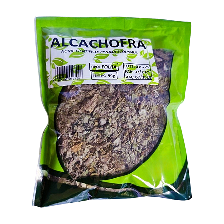 Alcachofra Folha 50g  | Chá Natural para Fígado, Digestão e Colesterol