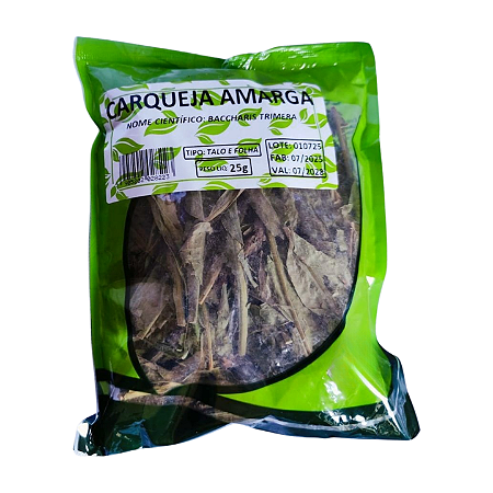 Carqueja Amarga Folha 25g – Chá Natural para Fígado, Estômago e Diabetes