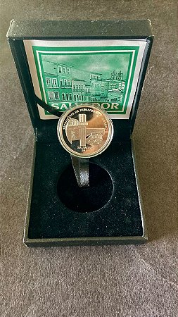 Moeda Comemorativa de Prata - 5 Reais - Salvador Patrimônio da Humanidade - 2015 FC