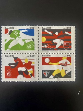 Série de Selos do Brasil - Clubes de Futebol - 1987 - Mint - ref.17