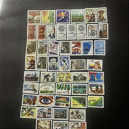 50 Selos Comemorativos do Brasil - Ano 1983 - 1984 - Mint - ref.20