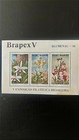 Bloco de Selos do Brasil - Brapex V - 1982 - Mint - ref.526