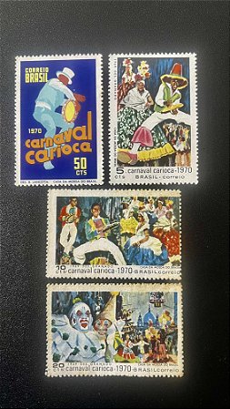 Selos do Brasil - Carnaval Carioca - Brasil 1970 - Novos - ref.35